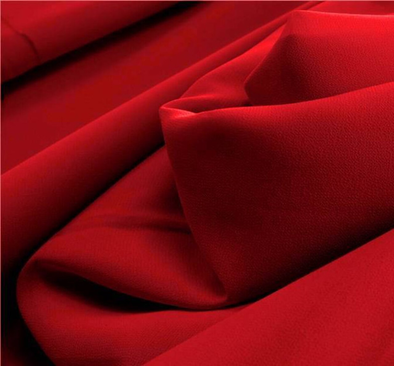 1 Yard Red Pebble Georgette Apparel Fabric 58/60" Wide Lightweight Polyester